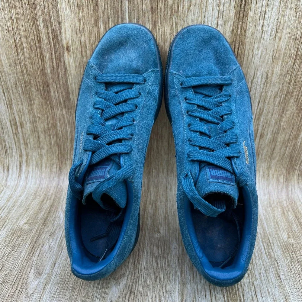 Puma Suede Classic Men's Size 10 Mono Iced Blue Coral Shoes Sneakers 360231-01